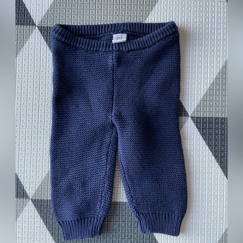 GUC Baby Gap Navy Knit Pants 3-6M